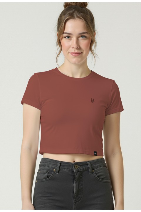 Camiseta Croped - Rosê