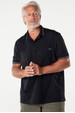Camisa Polo em Malha Weller com Bordado - Preto