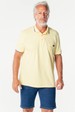 Camisa Polo em Malha Weller com Bordado - Amarelo