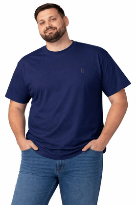 Camiseta Bordado - Azul Marinho