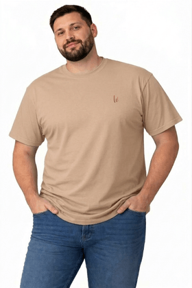 Camiseta Bordado - Mocha Mousse