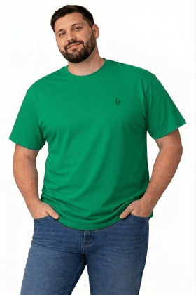 Camiseta Bordado - Verde Bandeira