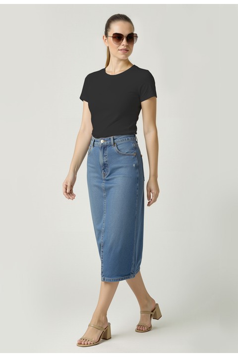 Camiseta Baby Look - Preto