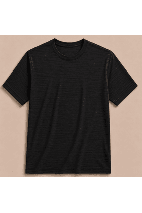 Camiseta Masculina Textura S/E - Preto