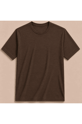 Camiseta Masculina Textura S/E - Marrom