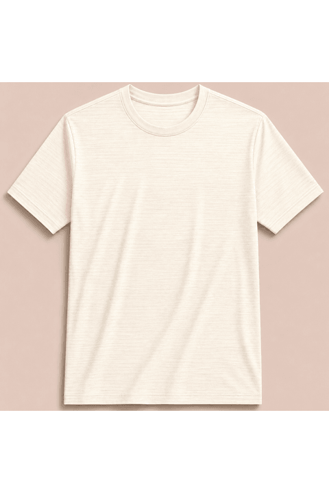Camiseta Masculina Textura S/E -  Off White