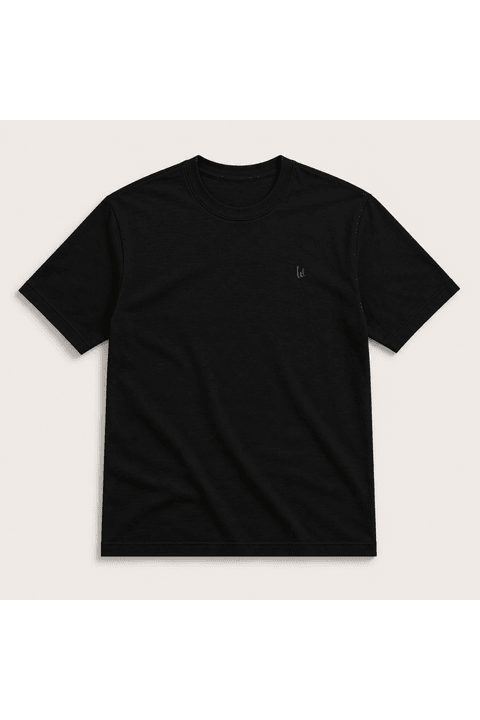 Camiseta Bordado - Preto
