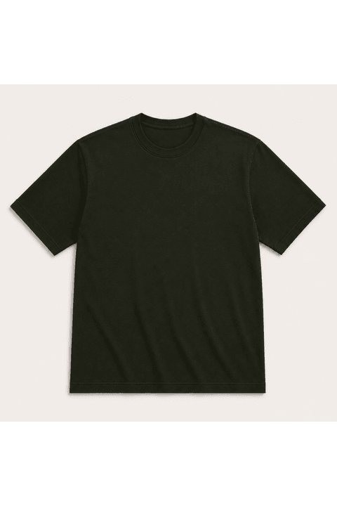 Camiseta Bordado - Verde Musgo