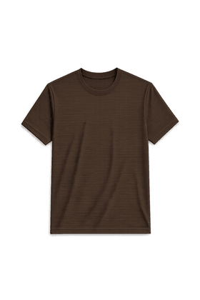 Camiseta Masculina Textura S/E - Marrom