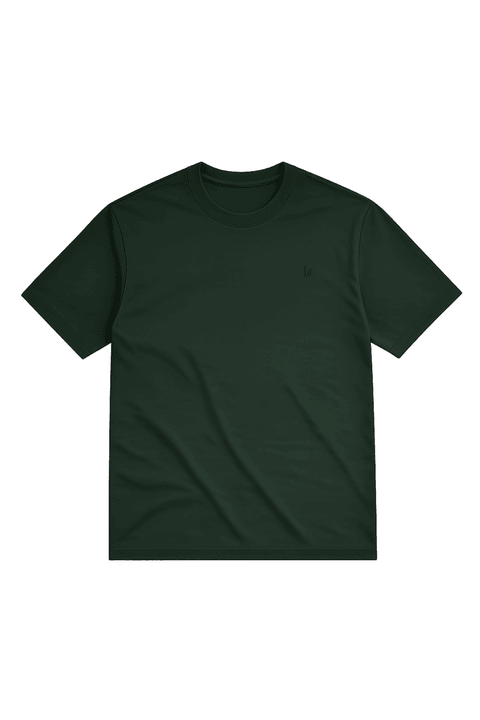 Camiseta Bordado - Verde Musgo