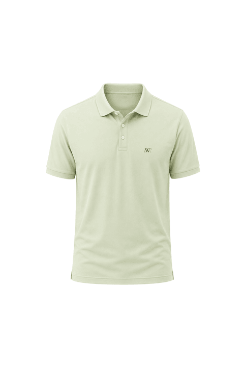 Camisa Polo Piquet Weller Logo - Pistache