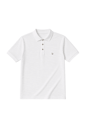 Camiseta Polo Manga Curta - Off White