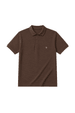 Camiseta Polo Manga Curta - Marrom