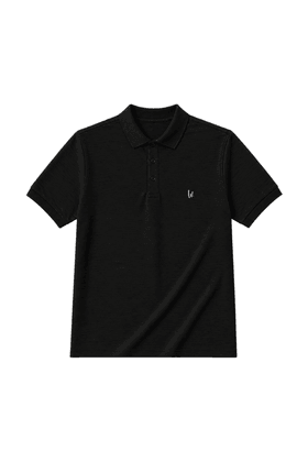 Camiseta Polo Manga Curta - Preto