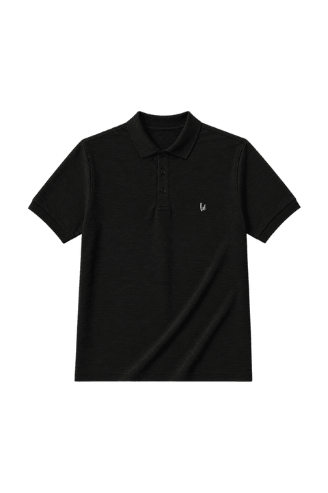 Camiseta Polo Manga Curta - Preto