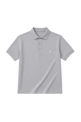 Camiseta Polo Manga Curta - Cinza