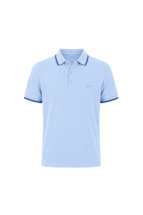 Camisa Polo Piquet Premium - Azul Claro