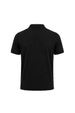 Camisa Polo Penteada Gola e Punhos em Retilinha - Preto