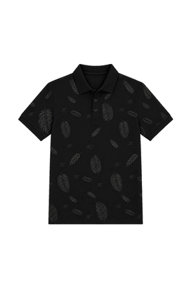 Camisa Polo Full Print Logo Weller - Preto
