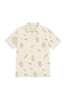 Camisa Polo Full Print Logo Weller - Off White