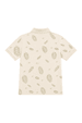 Camisa Polo Full Print Logo Weller - Off White