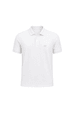 Camisa Polo Malha Gola em Relevo com Detalhes na Manga - Branco