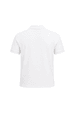 Camisa Polo Malha Gola em Relevo com Detalhes na Manga - Branco