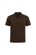 Camisa Polo Malha Gola em Relevo - Marrom - Weller