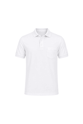 Camisa Polo com Bolso - Branco