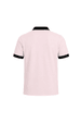 Camisa Polo Gola e Punhos em Retilínea - Rosa Antigo