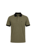 Camisa Polo Gola e Punhos em Retilínea - Verde Urbano