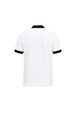 Camisa Polo com Bolso Gola e Punho em Retilinha - Branco