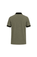 Camisa Polo com Bolso Gola e Punho em Retilinha - Verde Urbano