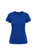 Camiseta Baby Look - Azul Médio