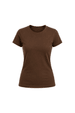 Camiseta Baby Look - Marrom