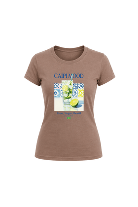 Camiseta Baby Look - Mocha Mousse