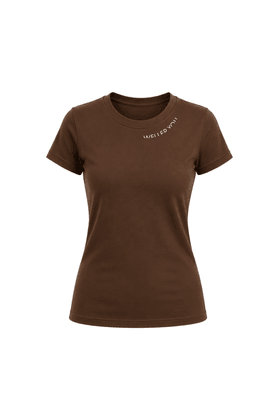 Camiseta Baby Look - Marrom