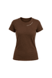 Camiseta Baby Look - Marrom