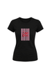 Camiseta Baby Look Estampada - Preto