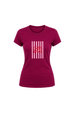 Camiseta Baby Look Estampada - Amaranth