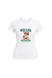 Camiseta Baby Look Estampada - Branco