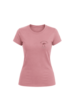 Camiseta Baby Look Estampada - Rosê