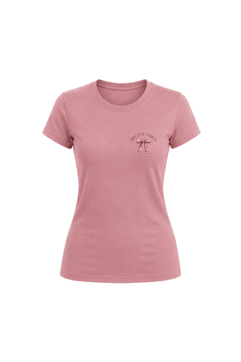 Camiseta Baby Look Estampada - Rosê