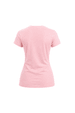 Camiseta Baby Look Estampada - Rosa