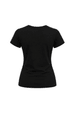 Camiseta Baby Look Estampada - Preto