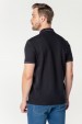 Camisa Polo Piquet Weller Jacquard Logo Bordado - Preto