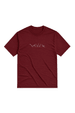 Camiseta Estampada - Bordô