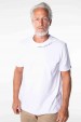 Camiseta Básica Algodão Premium - Gola C - Estampa na Gola - Branco