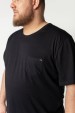 Camiseta Básica com Bolso 100% Algodão- Preto