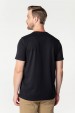 Camiseta Básica com Bolso 100% Algodão - Preto